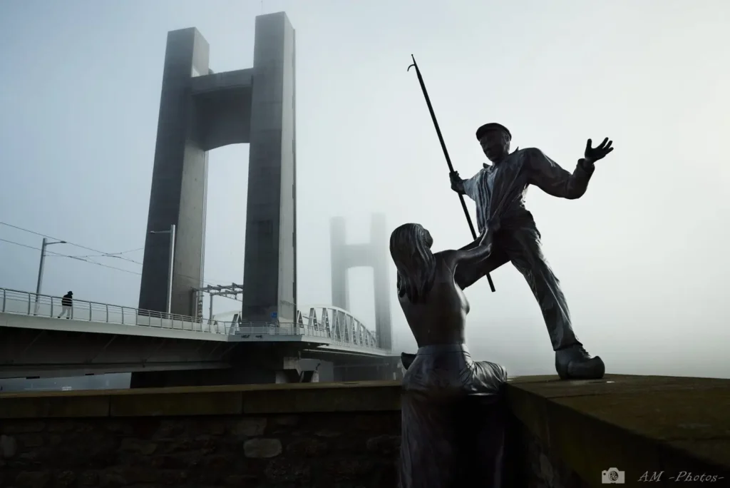 Brouillard_Pont de Recouvrance_Brest_B retagne_Finistère